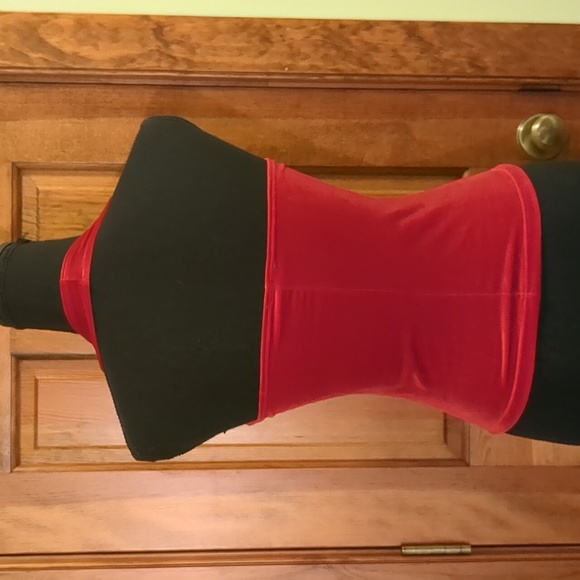 Vintage red velvet halter top!❤️ - Picture 2 of 9